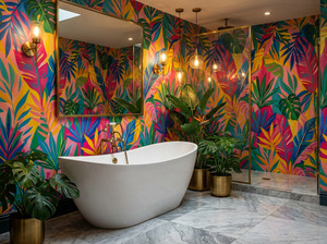 Best Selling: Tropical Burst Vinyl Wallpaper