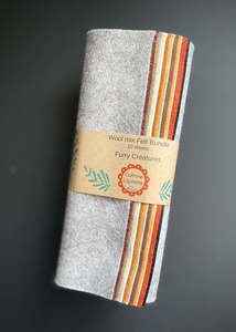Felt Sheets Bundle, Furry Creatures. Corinne Lapierre