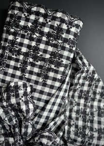 Josephine - Broderie Anglais Border Gingham