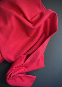 Fabric: Go To Organics - Cotton Ribbing, Tomato Red