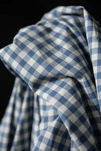 Linen: Prairie Organic Cotton Linen Gingham Fabric