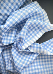 European Linen - Market Gingham, Fontaine Blue