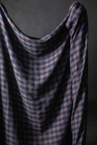 Fabric 1: Grapevine Check Laundered Linen Fabric