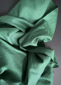 Miss Maude: Awa Washed Linen - Billiard Green