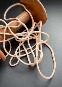 Ribbon Trim: 5mm Acrylic Cord, Apricot