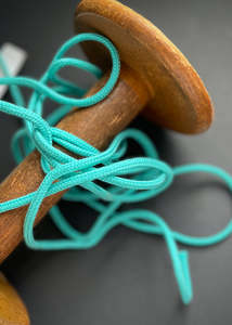 Ribbon Trim: 5mm Acrylic Cord, Aqua Green
