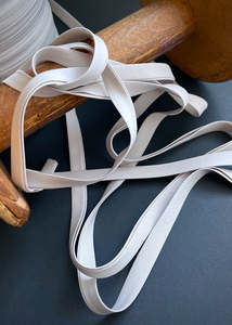 Ribbon Trim: Cotton Double Fold Bias Binding, Polar Grey