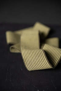Ribbons Trim: Striped Cotton Rib - Club Camo