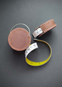 Useful Tools: Hand-Stitched Leather Tape Measure: Espresso