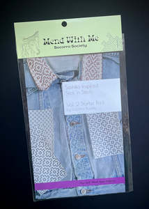 Sashiko Inspired Mending Stick and Stitch Patterns - Vol 2