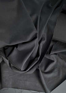 Cotton Drill Canvas: Tencel Cotton Sanded Twill, Carbon