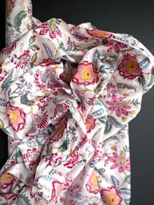 Hand Printed Cotton - Posie