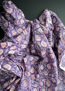 Light Weight: Hand Printed Cotton - Cotton Candy