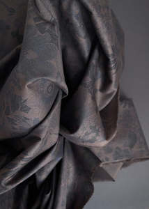 Stella Floral, Abyss. Cotton Poplin Fabric