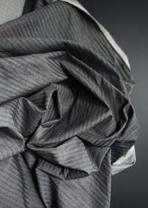 Herringbone Poplin - Charcoal