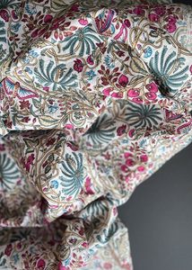 Hand Printed Cotton - Palmier White