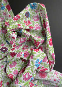 Hand Printed Cotton - Ma Vie En Rose