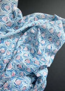 Hand Printed Cotton - Protea