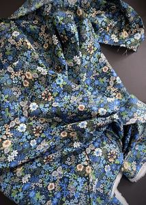 Flownny II, Navy - Fine Cotton Lawn