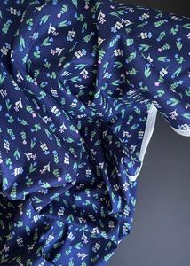 Cotton Batiste Lawn: Little Jardin Cotton Shirting, Navy
