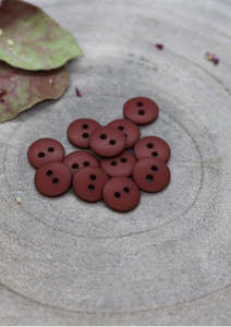 Atelier Brunette: Classic Matt Buttons - Rust. 10mm, 12mm, 15mm.