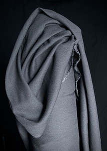 Viscose Modal: Wool Viscose Crepe - Studio Grey