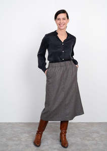 Skirts Pants: The Assembly Line - A-Line Midi Skirt