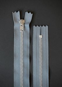 YKK Nickel Trouser Zip - Mid Grey