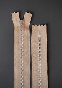 YKK Nickel Trouser Zip - Jute