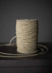 Elastic: RECYCLED COTTON ELASTIC 3mm - Pale Fern