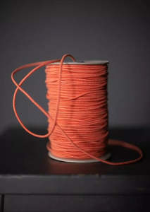 RECYCLED COTTON ELASTIC 3mm - Orange Pop