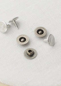 Jeans Rivets - pack of 10. Antique Nickel. Ring 9mm