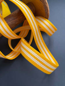 Webbing Tapes: Acrylic Bag Webbing - Sunshine Stripe