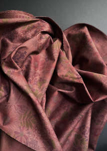 Cotton Poplin: Stella Floral, Fire. Cotton Poplin Fabric