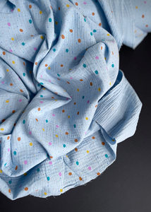 Gauze: Cotton Double Gauze - Circus Spot