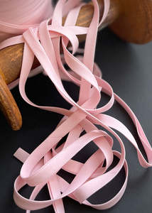 Bias Binding: Organic Cotton Double Fold Bias Binding, Pink