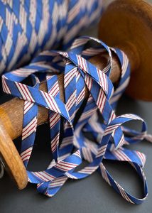 DOUBLE FOLD BIAS BINDING, Candy Stripe Bubblegum