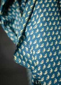 Merchant Mills Fabric: Hand Printed Cotton - Kali Cyan