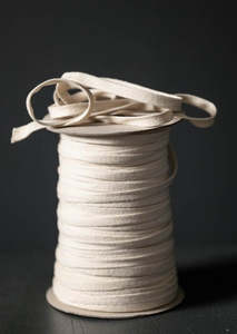 Merchant Mills Haberdashery: Recycled Cotton 10mm Drawstring. Ecru