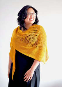 Cerasus Shawl, Laura Chau. Print Knitting Pattern