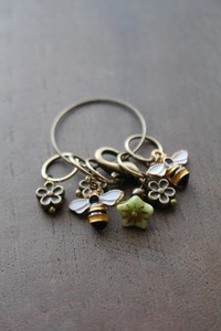 Bee and Bloom Stitch Markers