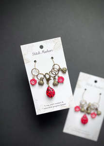 Ladybird Stitch Marker Set