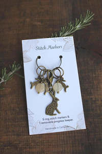 Woodland Bunny Stitch Markers