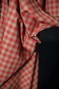 Betsy Organic Cotton Linen Gingham Fabric