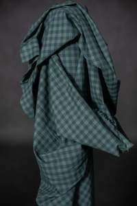 Elsie Organic Cotton Linen Gingham Fabric