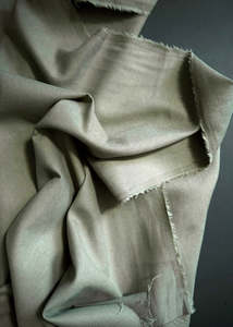George Twill - Tencel, Cotton, Linen. Fern Green