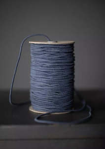 Recycled Cotton Elastic 3mm - Petrol