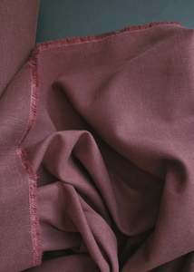 George Twill - Tencel, Cotton, Linen. Bordeaux