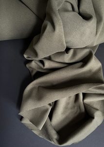 Medium Weight: Go To Organics - Cotton Ribbing, Khaki Green