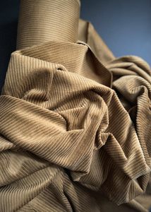 Soft 4.5 Wale Cotton Corduroy. Dark Gold